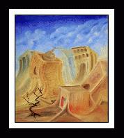 'DANCING ROMA'     Original surrealist Oil Painting