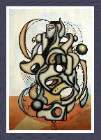 'Conquistador'  A Cubism Surrealism influenced figural oil painting.MANIFEST MIND COLLECTION 2008 