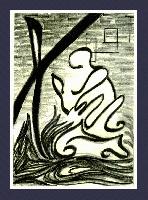 'Wind_Prayer'   Abstract, figural fine art original, poster, or print