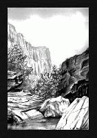 "Colorado Plateau" Publication       Pen and ink on paper