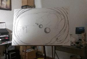 SketchB  Cubism and Figural influence